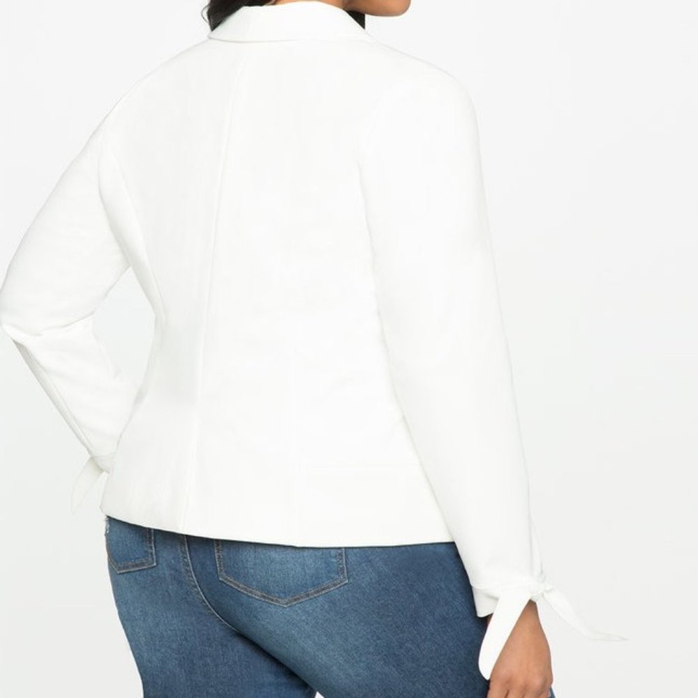 Eloquii Tie Sleeve Blazer - Picture 2 of 2